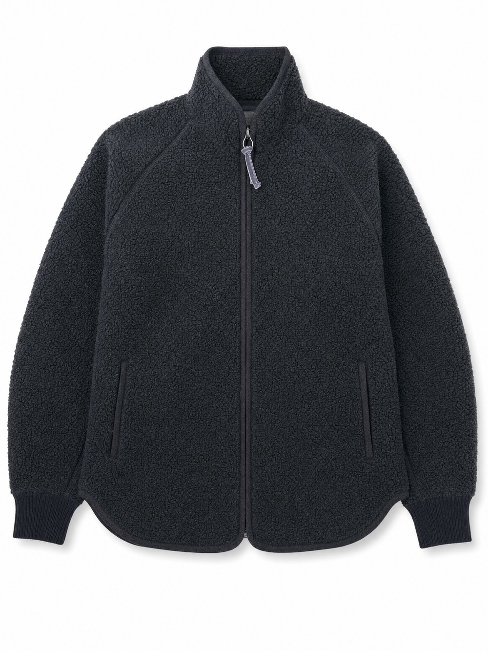 4/$20 Old Navy Sherpa Fleece Zip Front Jacket Black Large Cozy Teddy Jacket - Picture 2 of 5